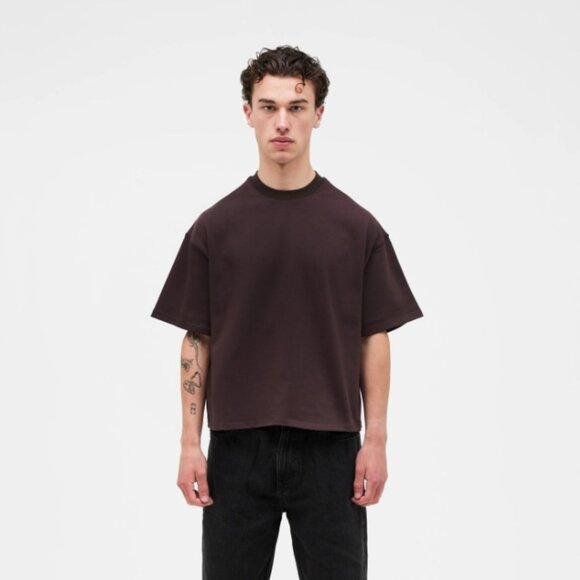 NWT - Second Skin Men's Crop T-Shirt – Brown, Size L - Picture 1 of 12